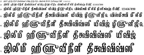 Tam Kannadasan font