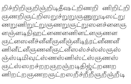 Tau_Elango_Muthu font