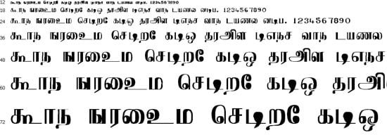 Pooram font