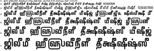 Tam Pattinathar font